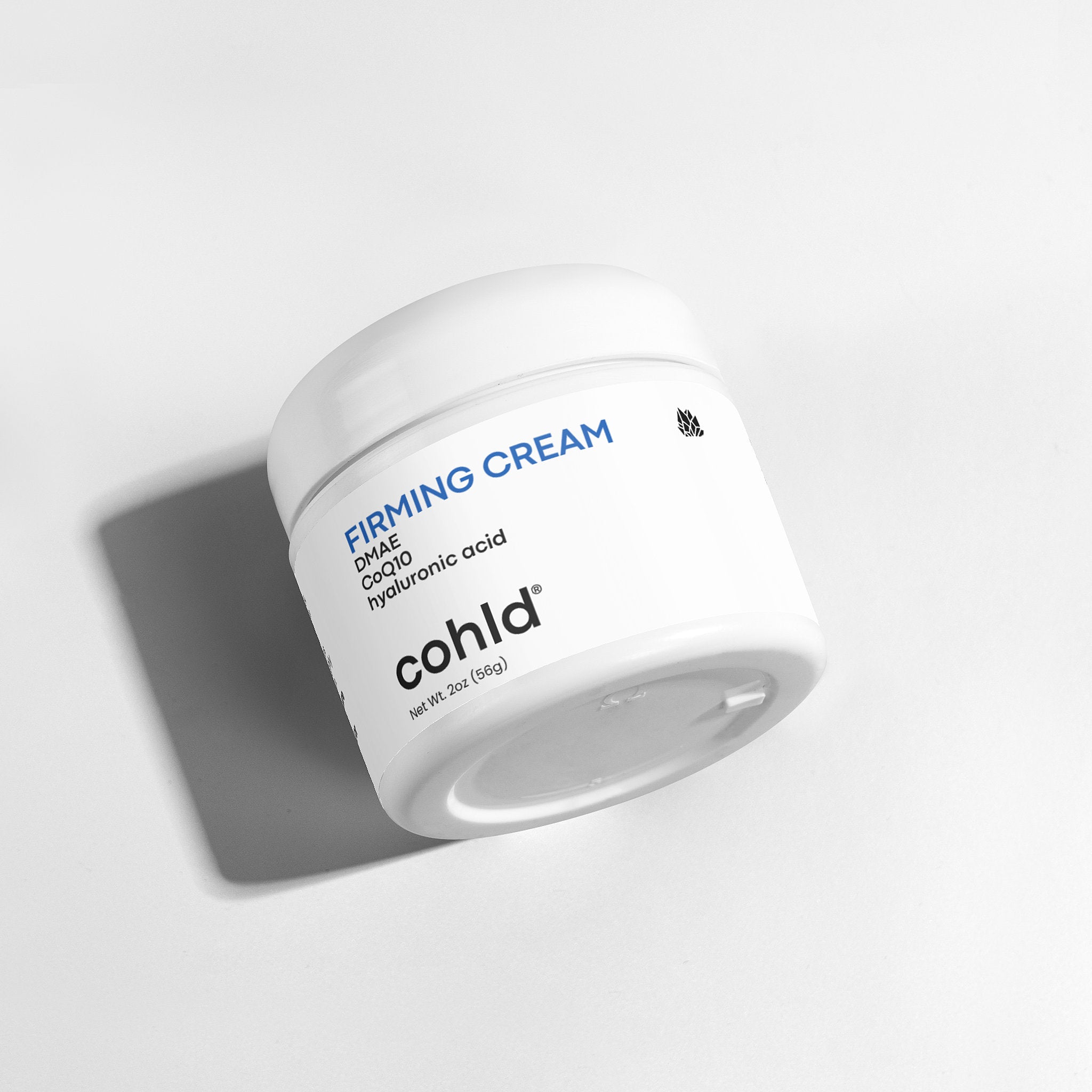 Cohld Skin Firming Cream 2oz jar – all-natural face and neck firming cream with DMAE, Hyaluronic Acid and CoQ10