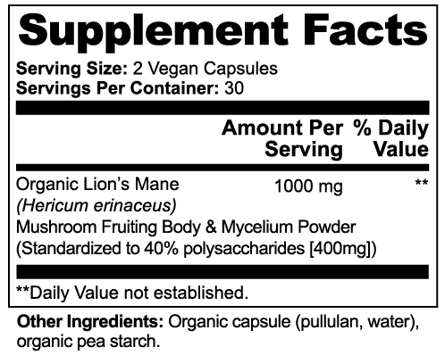 LION'S MANE MUSHROOM - ORGANIC