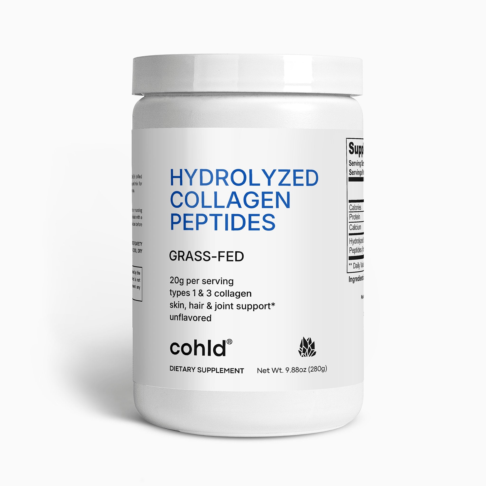 Grass - Fed Collagen Peptides - Skin, Joint, & Hair Support - Cohld
