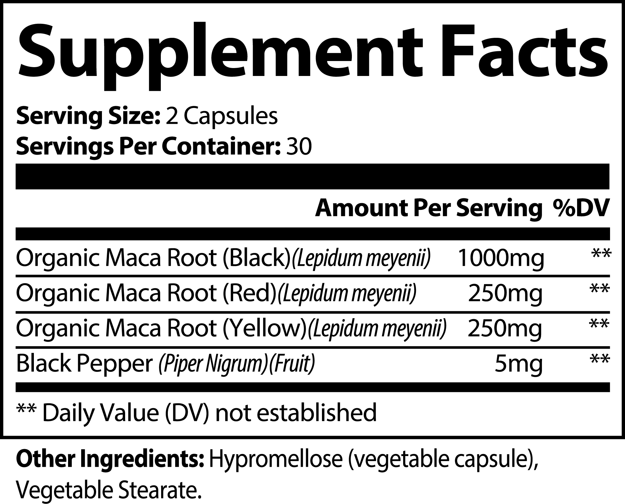 Maca - Energy, Mood, Stamina & Hormonal Support - Cohld