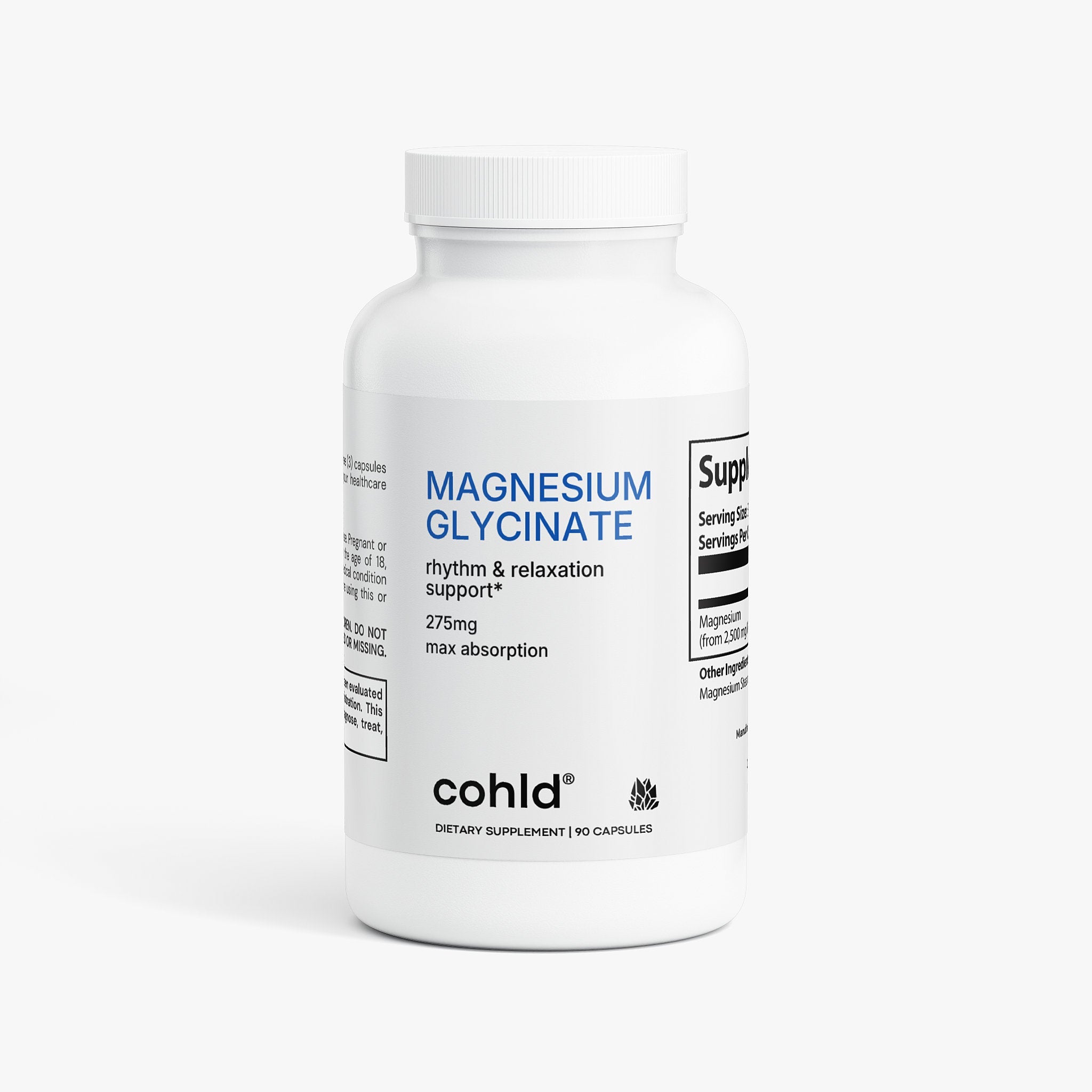 Magnesium Glycinate - Muscle & Relaxation Support - Cohld