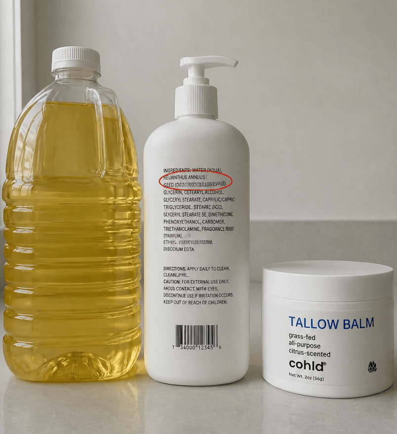 Seed Oils Left Your Kitchen. Check Your Lotion. - Cohld