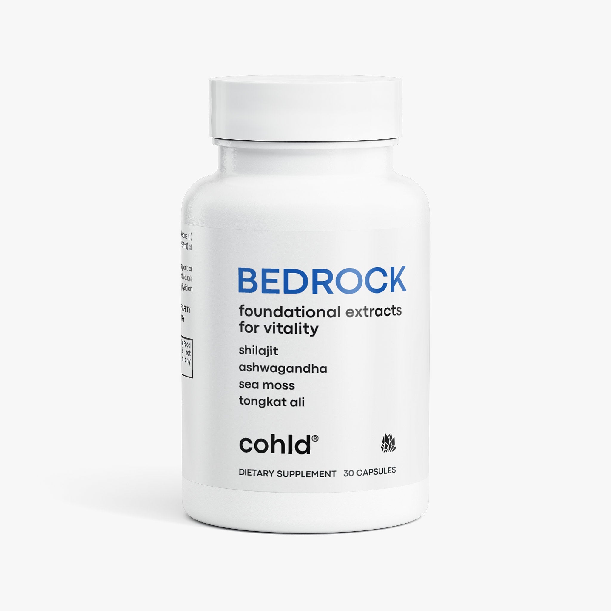 Bedrock - Shilajit Vitality Complex w/Ashwagandha & Tongkat Ali - Cohld